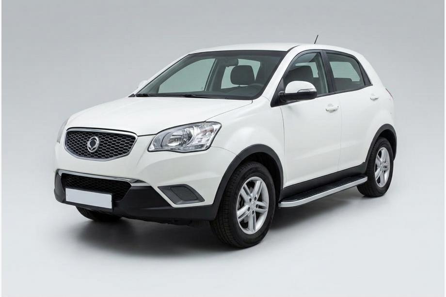 SsangYong Korando 2010-2019 Side Steps Tayga Grey (2 pcs, Aluminum) Image