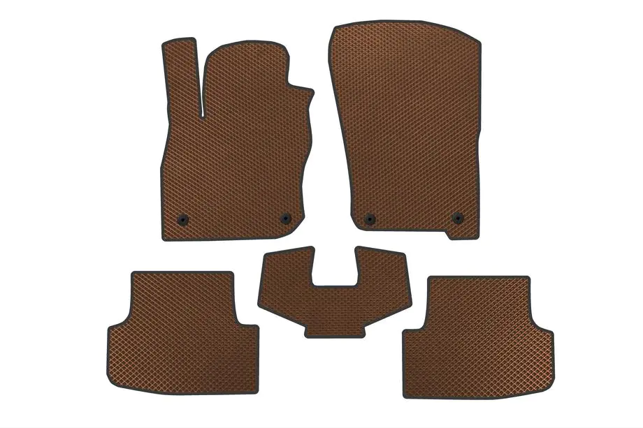 Audi A3 2020- EVA Floor Mats (Hatchback, Brown) Image