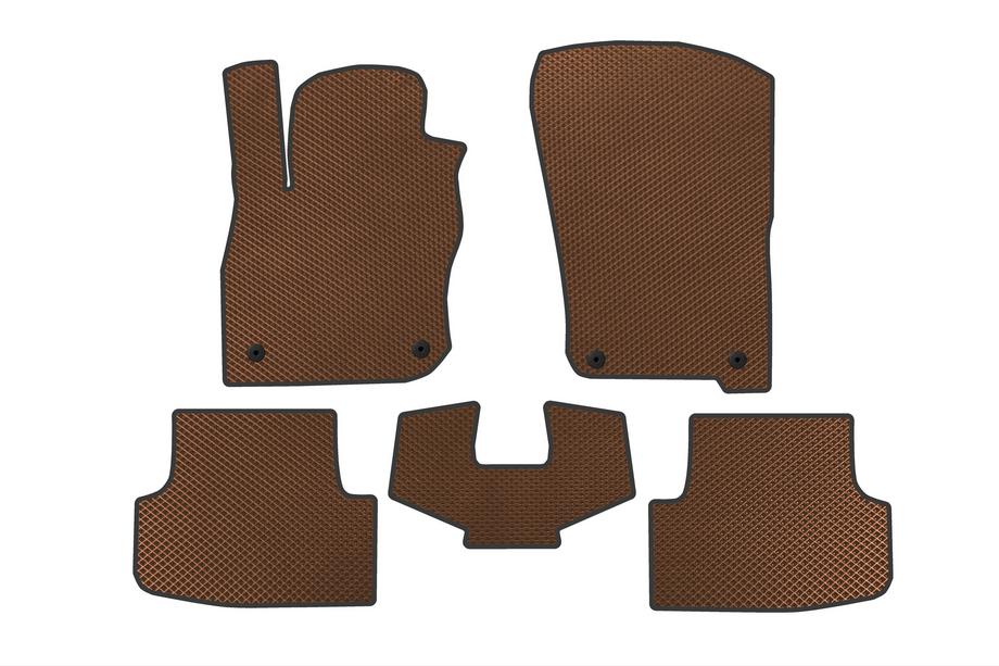 Audi A3 2020- EVA floor mats (Sedan, brown) Image