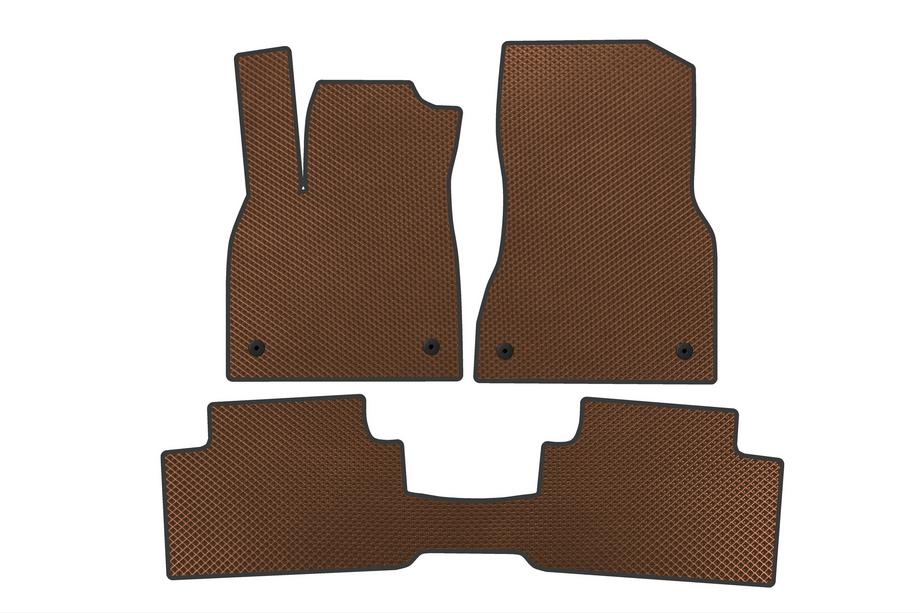 Audi Q6 2022- EVA Floor Mats (Brown) Image