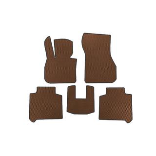 EVA Floor Mats (2 Rows, For F46, Brown) BMW 2 Series Active Tourer F45/F46 2014-2021