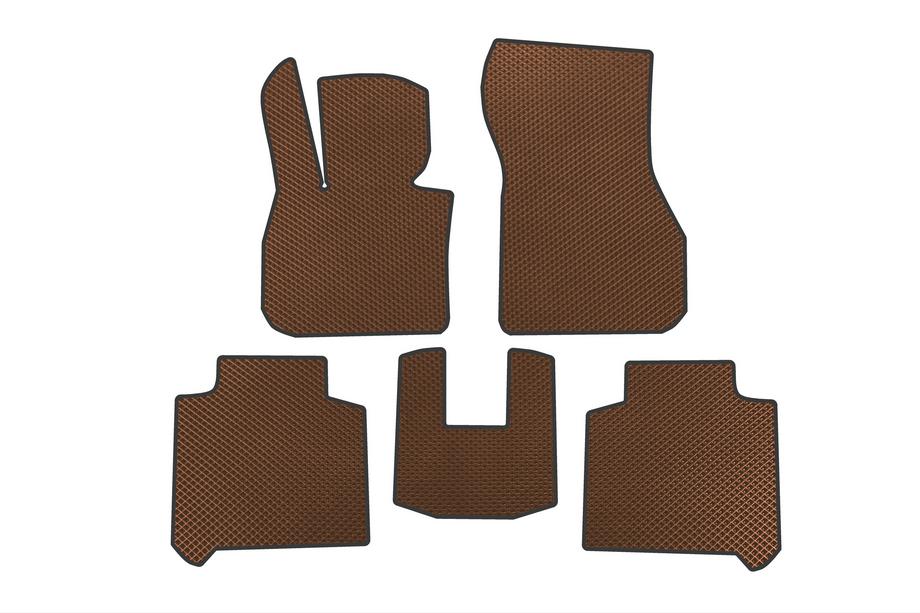 BMW 2 Series Active Tourer F45/F46 2014-2021 EVA Floor Mats (2 Rows, For F46, Brown) Image