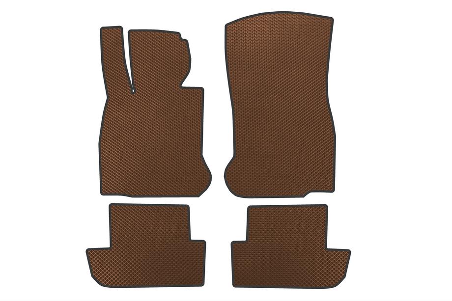 BMW 6 Series F12/F13/F06 2011-2018 EVA floor mats (for F12/13, Brown) Image
