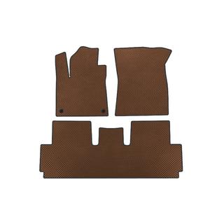 EVA floor mats (for Grand, 2 rows, Brown) Citroen C-4 Picasso 2013–2022