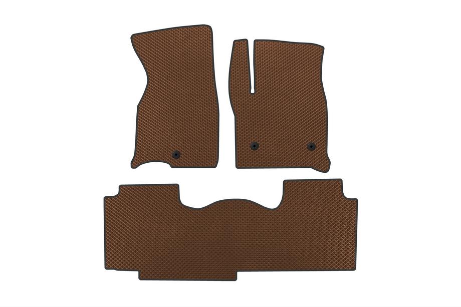 Chevrolet Tahoe 2020- EVA Floor Mats (2 Rows, Brown) Image
