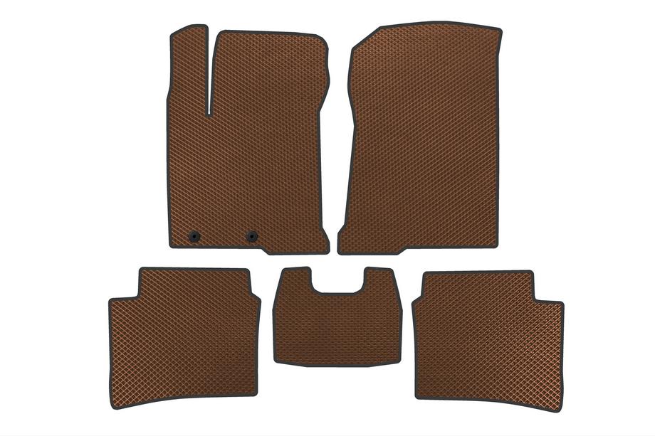 Hyundai I-20 2020- EVA Floor Mats (Brown) Image