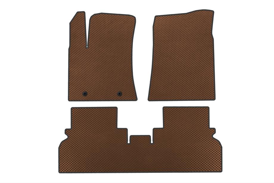 Hyundai Kona 2023- EVA Floor Mats (Electric, Brown) Photo 1