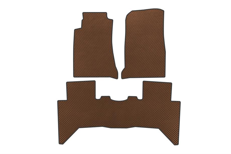 Isuzu D-Max 2011-2019 EVA Floor Mats (Brown) Image