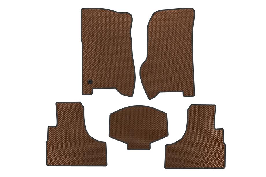 Jeep Cherokee/Liberty 2002-2007 EVA Floor Mats (Brown) Image