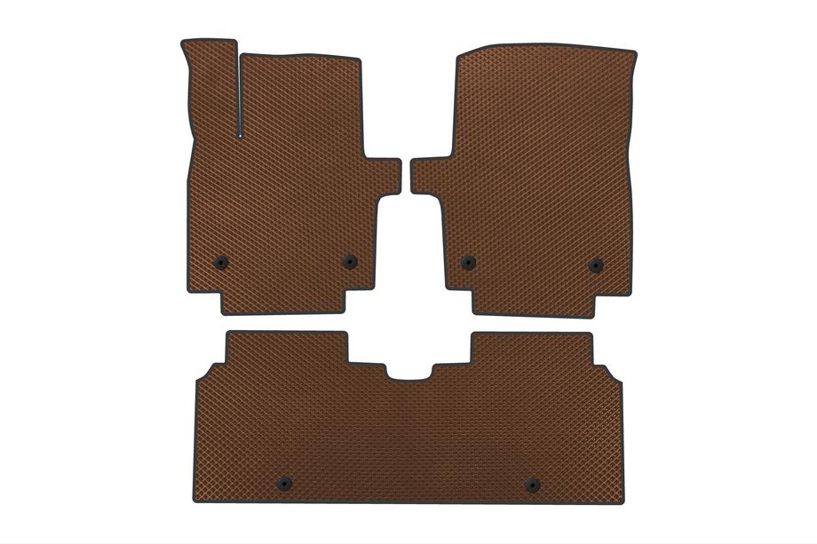 Kia EV6 2021- EVA Floor Mats (Brown) Image
