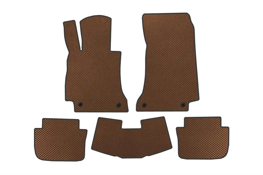 Mercedes E-class W214 2023- EVA Floor Mats (Cabrio, Brown) Image
