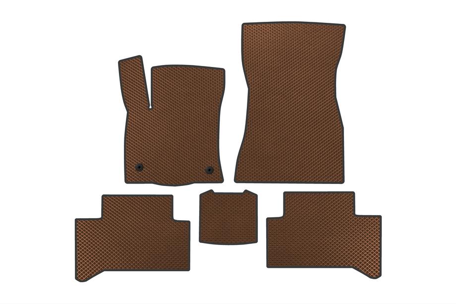 Mercedes EQA 2021- EVA Floor Mats (Brown) Image