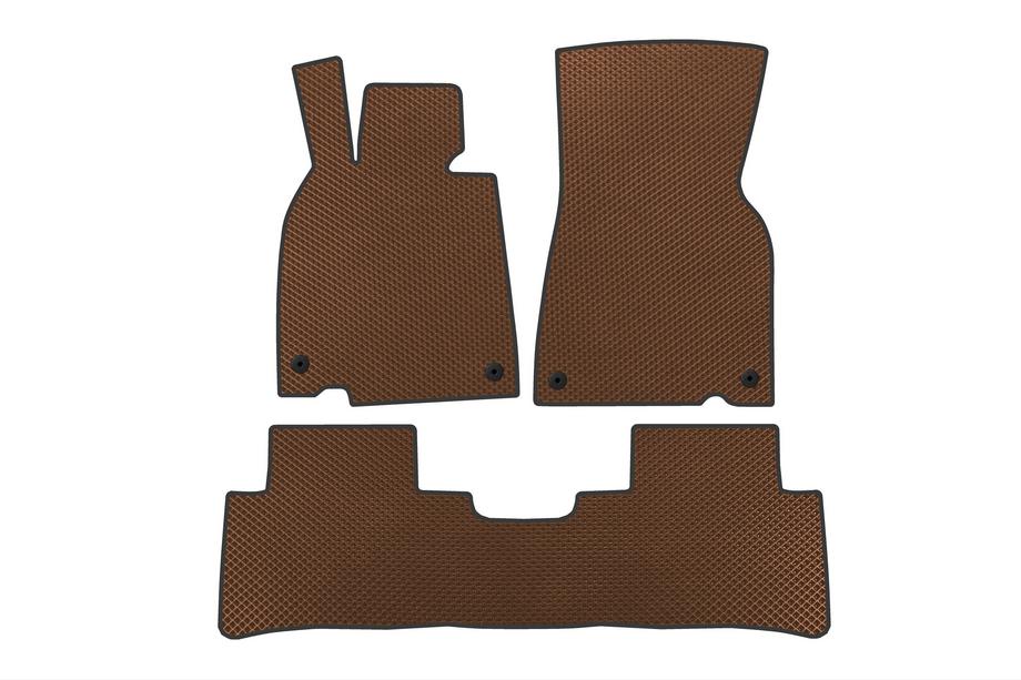 Mercedes-Benz E-Class EVA Floor Mats (Brown) Image