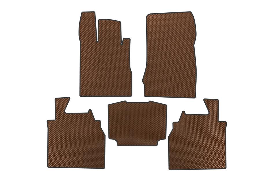 Mercedes S-class W220 1998-2005 EVA Floor Mats (Long, Brown) Image