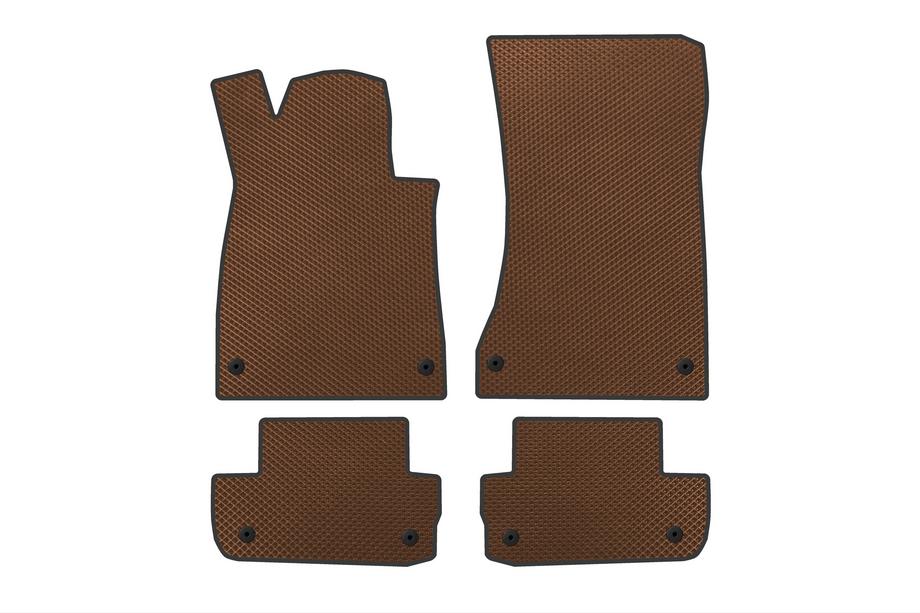 Mercedes S-class C217 Coupe 2014-2020 EVA Floor Mats (2017-2020, Brown) Image