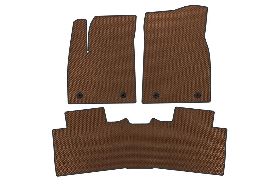 MG HS 2024- y. EVA Floor Mats (Hybrid, Brown) Image