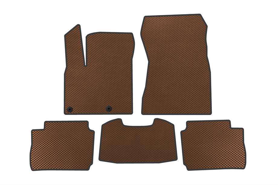 Nissan Qashqai 2021- EVA Floor Mats (Electric, Brown) Image