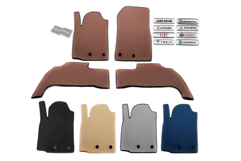 Opel Corsa E 2015-2019 EVA Floor Mats (Brown) Image