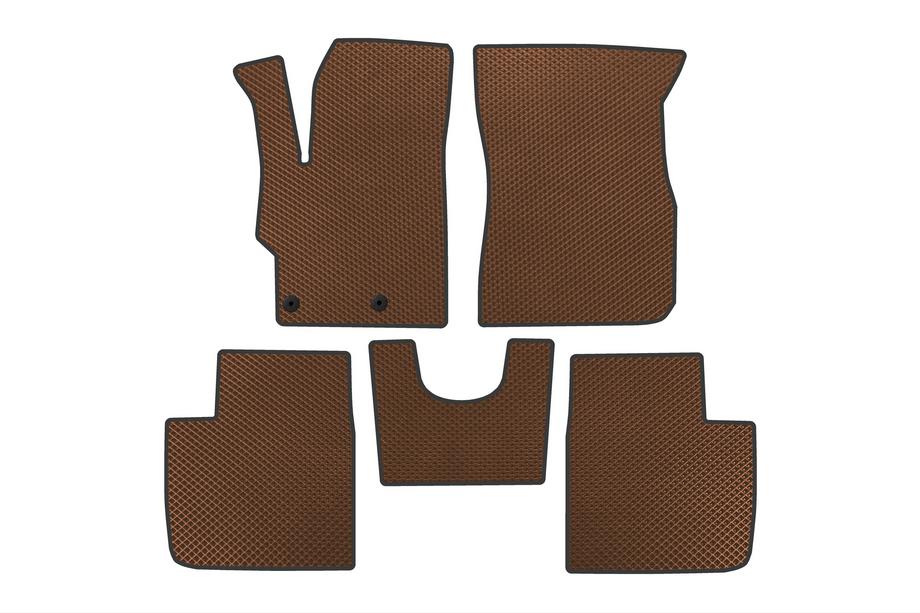 Peugeot 301 2012- EVA Floor Mats (2017-, Brown) Image