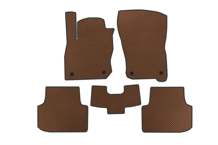 Seat Leon 2020- EVA Floor Mats (Brown) Image