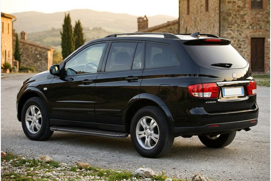 SsangYong Kyron 2005-2014 Side Steps Bosphorus Black (2 pcs, Aluminum) Image