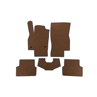 EVA Floor Mats (Hatchback, Brown) Skoda Fabia 2021–