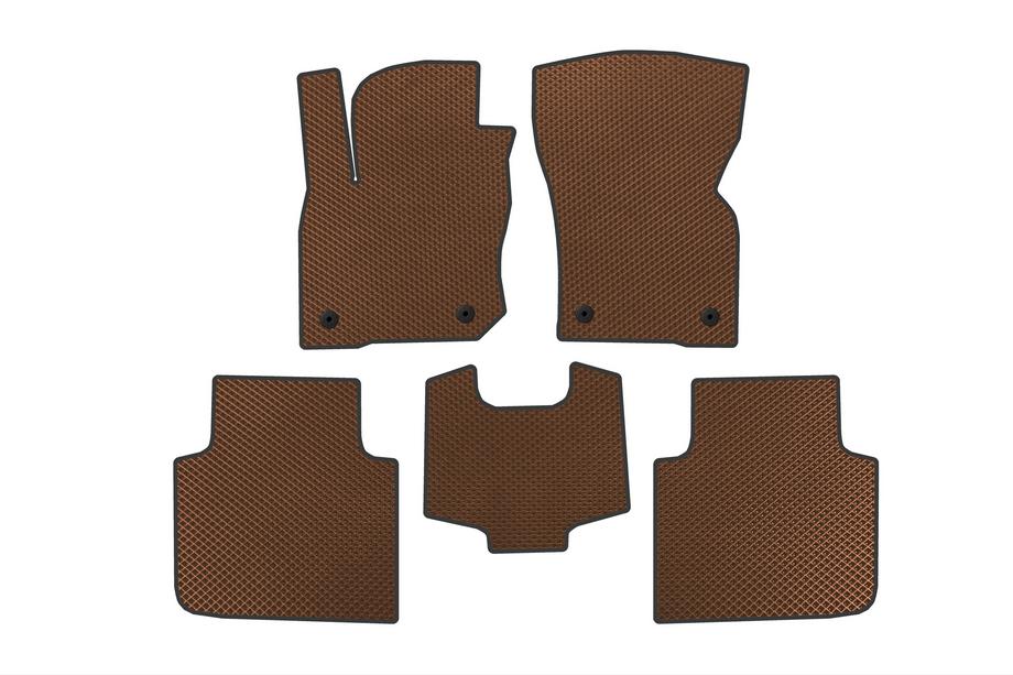 Skoda Kodiaq 2023- EVA Floor Mats (Brown) Image