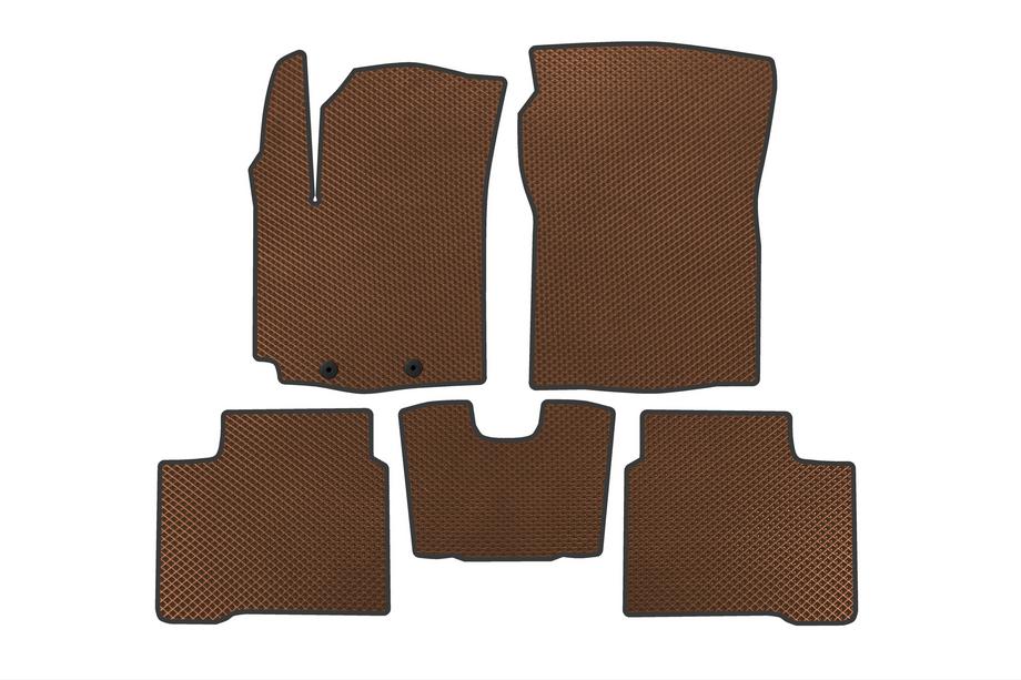 Suzuki Swift 2017-2024 EVA Floor Mats (Brown) Image