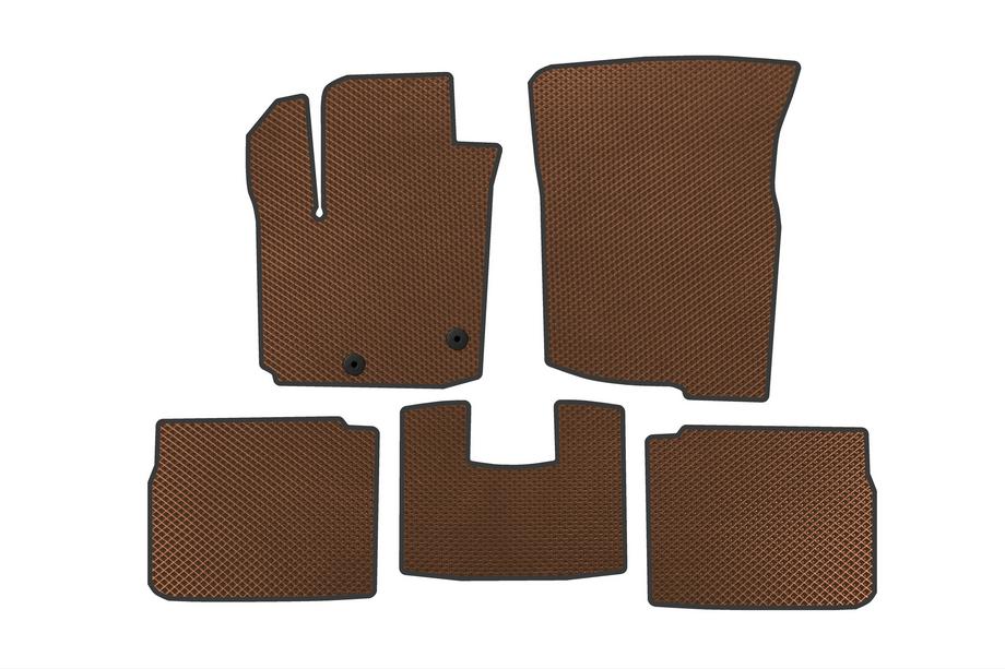 Suzuki SX4 S-Cross 2021- EVA Floor Mats (Hybrid, Brown) Image
