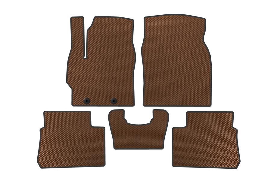Toyota Yaris/Yaris Cross (XP210) 2020- EVA Floor Mats (Hybrid, Brown) Photo 1
