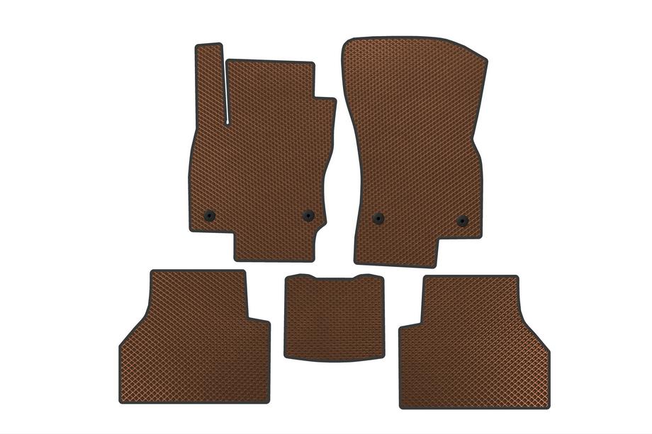 Volkswagen Caddy 2020- EVA Floor Mats (Brown) Image
