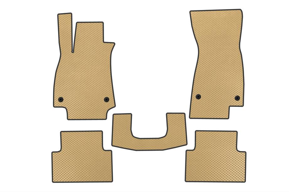 Audi A5 2024– EVA V2 Floor Mats (Sedan, Beige) Image