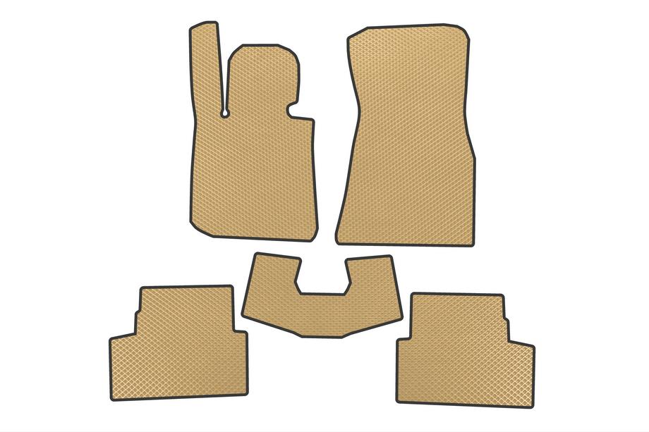 BMW 4 Series G22/23/26 2020- EVA floor mats (for i4 G26, beige) Image