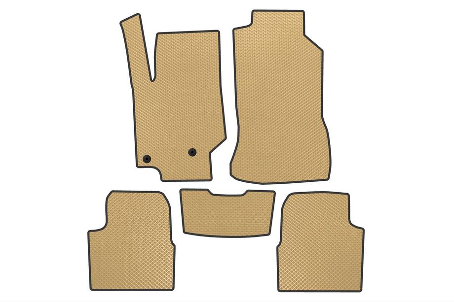 Citroen C4 X/e-C4 X 2022– EVA Car Mats (Petrol, Beige) Image