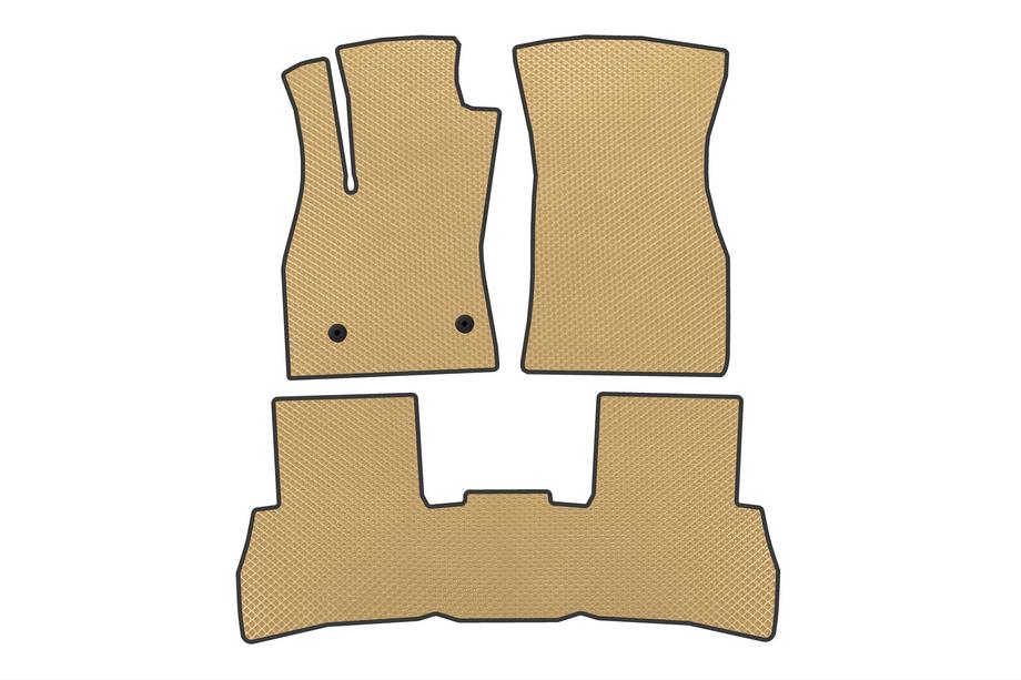 Fiat Doblo II 2010-2022 EVA V2 Floor Mats (2010-2015, Beige) Image