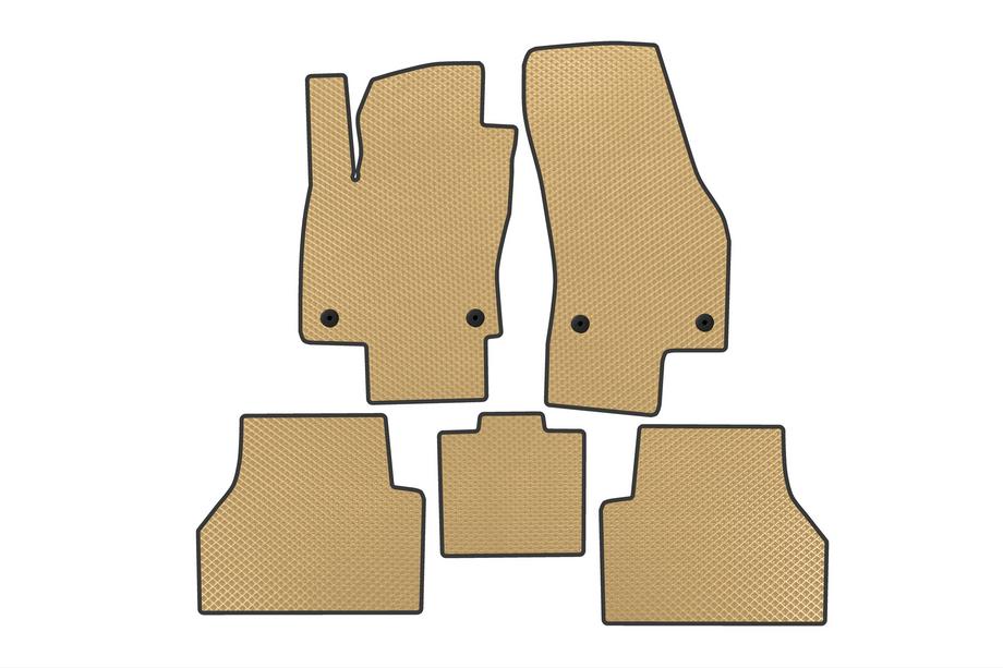 Ford Connect 2021- EVA Floor Mats (Beige) Image