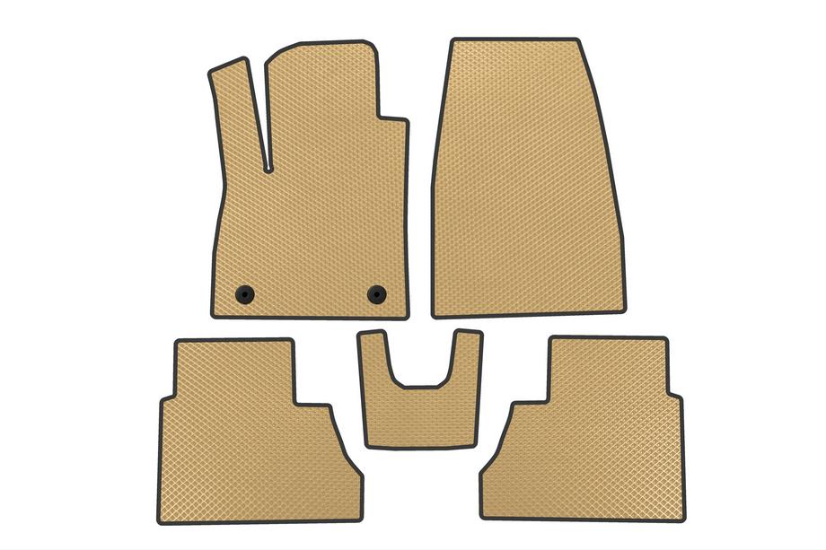 Ford Courier 2023- EVA Floor Mats (Beige) Image