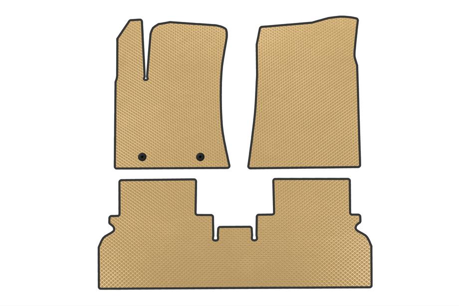 Hyundai Kona 2023- EVA Floor Mats (Electric, Beige) Image