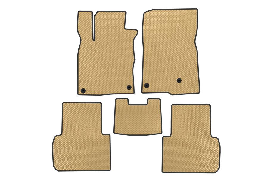 Honda Civic Sedan 2021- EVA Floor Mats (Beige) Image