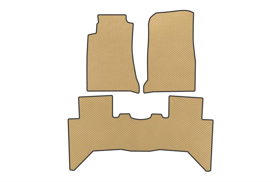 Isuzu D-Max 2011-2019 EVA Floor Mats (Beige) Image