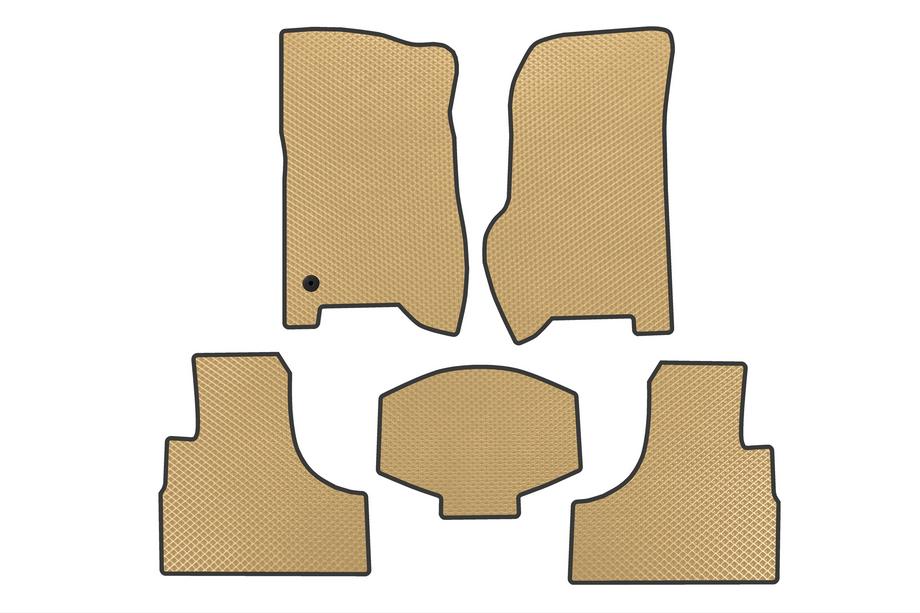 Jeep Cherokee/Liberty 2002-2007 EVA Floor Mats (Beige) Image