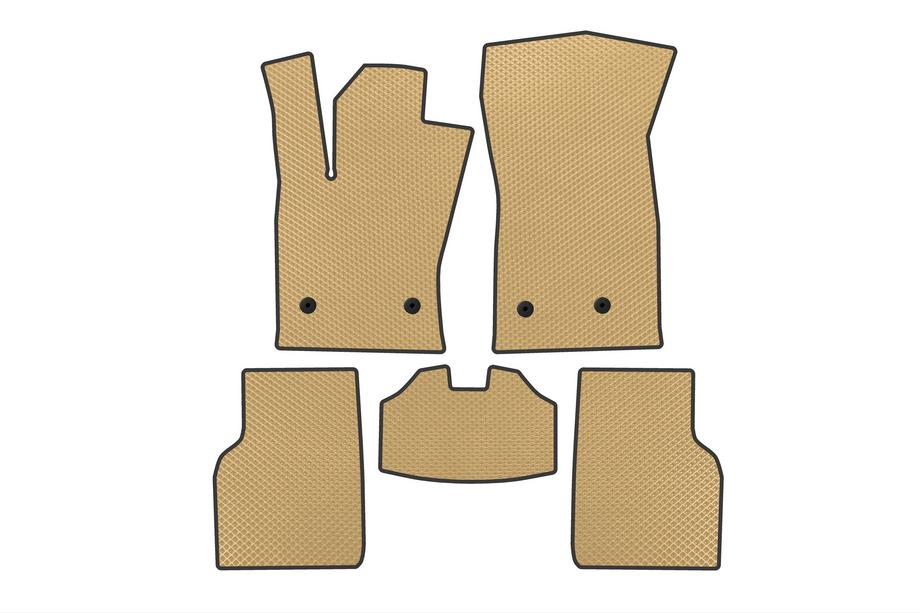 Jeep Compass 2016- EVA Floor Mats (Beige) Image