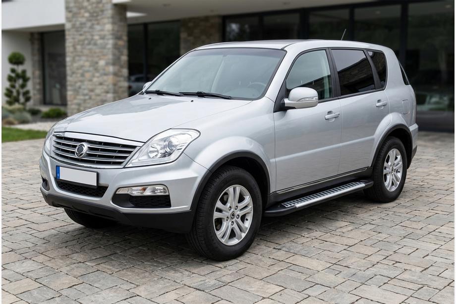 SsangYong Rexton I 2001-2017 Side Steps Line (2 pcs, Aluminum) 2012-2017 Image