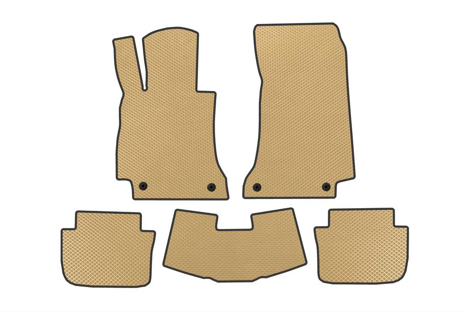 Mercedes E-class W214 2023- EVA Floor Mats (Cabrio, Beige) Image