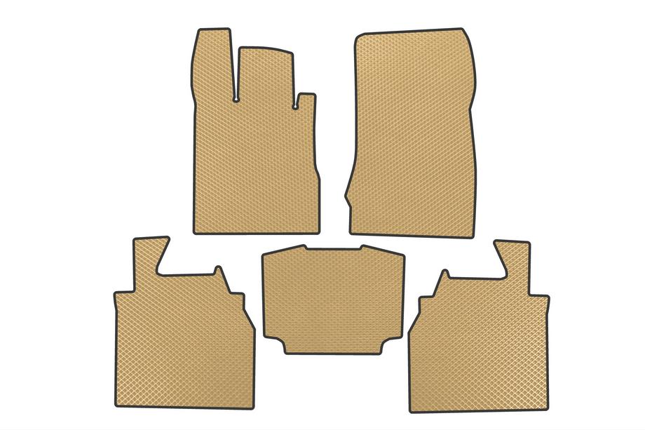 Mercedes S-class W220 1998-2005 EVA Floor Mats (Long, Beige) Image