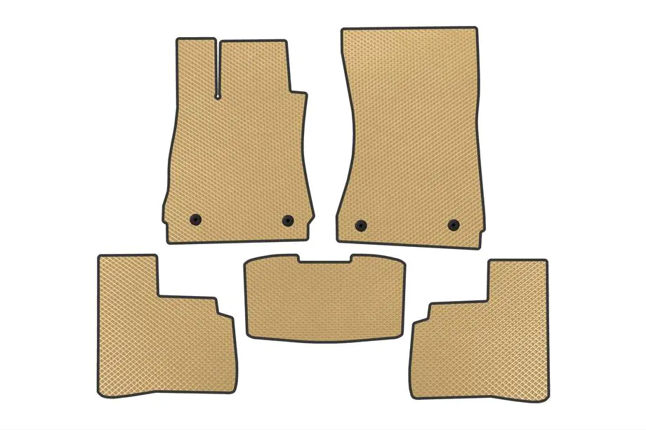 Mercedes S-class W221 2005-2013 EVA Floor Mats (Short, Beige) Image