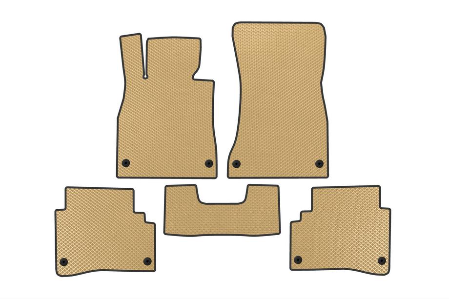 Mercedes S-class W222 2013-2022 EVA Floor Mats (Short, Beige) Photo 1