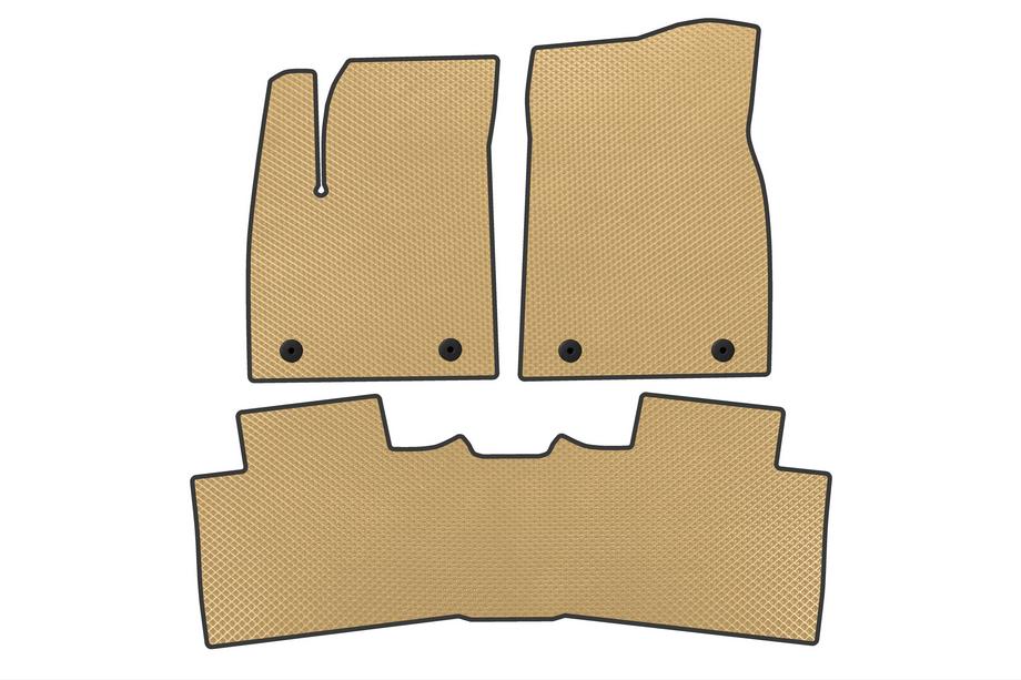 MG HS 2024- y. EVA Floor Mats (Hybrid, Beige) Image
