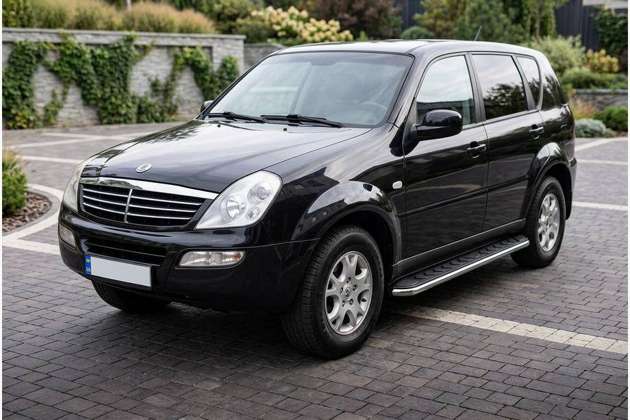 SsangYong Rexton I 2001-2017 Side Steps Maydos V1 (2 pcs, Aluminum & Stainless Steel) 2012-2017 Image