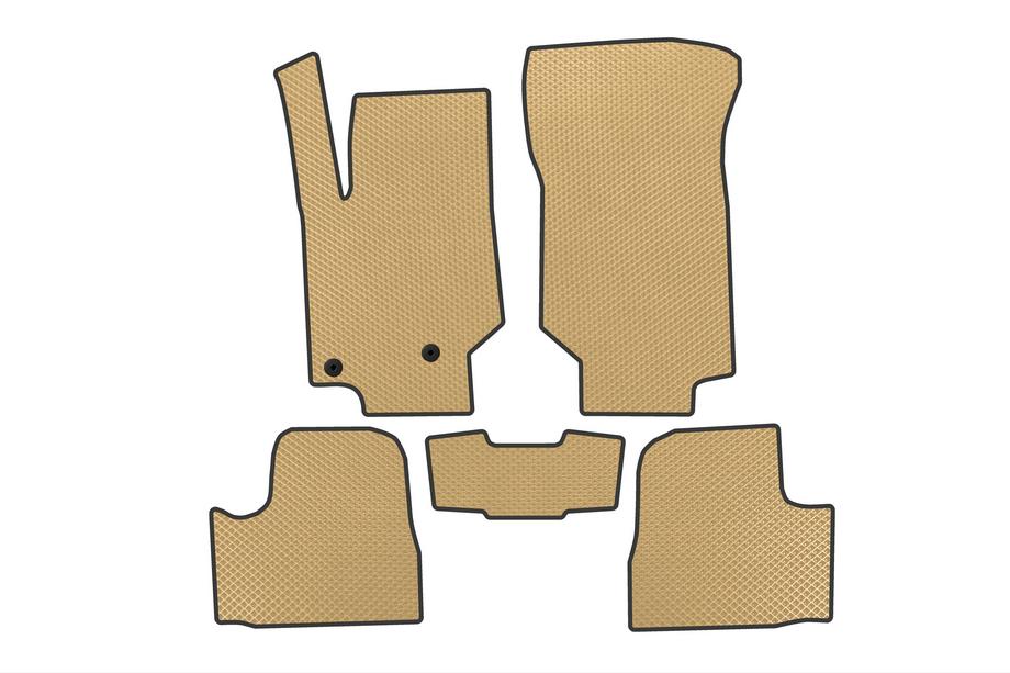 Peugeot 208 2019- EVA Car Mats (Petrol, Beige) Image